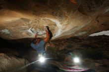 Bouldering in Hueco Tanks on 12/08/2018 with Blue Lizard Climbing and Yoga

Filename: SRM_20181208_1144410.jpg
Aperture: f/8.0
Shutter Speed: 1/250
Body: Canon EOS-1D Mark II
Lens: Canon EF 16-35mm f/2.8 L