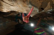 Bouldering in Hueco Tanks on 12/08/2018 with Blue Lizard Climbing and Yoga

Filename: SRM_20181208_1153320.jpg
Aperture: f/8.0
Shutter Speed: 1/250
Body: Canon EOS-1D Mark II
Lens: Canon EF 16-35mm f/2.8 L