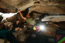 Bouldering in Hueco Tanks on 12/08/2018 with Blue Lizard Climbing and Yoga

Filename: SRM_20181208_1240250.jpg
Aperture: f/8.0
Shutter Speed: 1/200
Body: Canon EOS-1D Mark II
Lens: Canon EF 16-35mm f/2.8 L