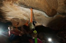 Bouldering in Hueco Tanks on 12/08/2018 with Blue Lizard Climbing and Yoga

Filename: SRM_20181208_1313480.jpg
Aperture: f/8.0
Shutter Speed: 1/200
Body: Canon EOS-1D Mark II
Lens: Canon EF 16-35mm f/2.8 L