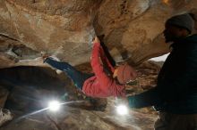 Bouldering in Hueco Tanks on 12/08/2018 with Blue Lizard Climbing and Yoga

Filename: SRM_20181208_1353410.jpg
Aperture: f/8.0
Shutter Speed: 1/250
Body: Canon EOS-1D Mark II
Lens: Canon EF 16-35mm f/2.8 L