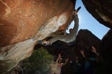 Bouldering in Hueco Tanks on 12/14/2018 with Blue Lizard Climbing and Yoga

Filename: SRM_20181214_1234330.jpg
Aperture: f/8.0
Shutter Speed: 1/250
Body: Canon EOS-1D Mark II
Lens: Canon EF 16-35mm f/2.8 L