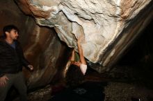 Bouldering in Hueco Tanks on 12/14/2018 with Blue Lizard Climbing and Yoga

Filename: SRM_20181214_1341580.jpg
Aperture: f/8.0
Shutter Speed: 1/250
Body: Canon EOS-1D Mark II
Lens: Canon EF 16-35mm f/2.8 L