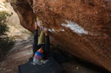 Bouldering in Hueco Tanks on 12/14/2018 with Blue Lizard Climbing and Yoga

Filename: SRM_20181214_1657260.jpg
Aperture: f/5.0
Shutter Speed: 1/250
Body: Canon EOS-1D Mark II
Lens: Canon EF 16-35mm f/2.8 L