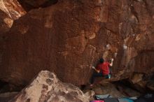 Bouldering in Hueco Tanks on 12/21/2018 with Blue Lizard Climbing and Yoga

Filename: SRM_20181221_1751110.jpg
Aperture: f/4.0
Shutter Speed: 1/250
Body: Canon EOS-1D Mark II
Lens: Canon EF 16-35mm f/2.8 L