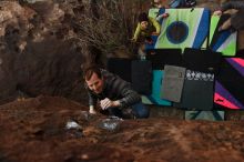 Bouldering in Hueco Tanks on 12/21/2018 with Blue Lizard Climbing and Yoga

Filename: SRM_20181221_1801040.jpg
Aperture: f/4.0
Shutter Speed: 1/200
Body: Canon EOS-1D Mark II
Lens: Canon EF 16-35mm f/2.8 L