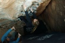 Bouldering in Hueco Tanks on 12/22/2018 with Blue Lizard Climbing and Yoga

Filename: SRM_20181222_1757050.jpg
Aperture: f/4.0
Shutter Speed: 1/160
Body: Canon EOS-1D Mark II
Lens: Canon EF 16-35mm f/2.8 L