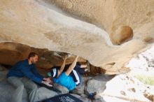 Bouldering in Hueco Tanks on 12/23/2018 with Blue Lizard Climbing and Yoga

Filename: SRM_20181223_1219370.jpg
Aperture: f/5.6
Shutter Speed: 1/200
Body: Canon EOS-1D Mark II
Lens: Canon EF 16-35mm f/2.8 L