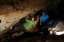 Bouldering in Hueco Tanks on 12/23/2018 with Blue Lizard Climbing and Yoga

Filename: SRM_20181223_1542540.jpg
Aperture: f/8.0
Shutter Speed: 1/250
Body: Canon EOS-1D Mark II
Lens: Canon EF 16-35mm f/2.8 L