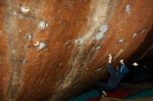 Bouldering in Hueco Tanks on 12/24/2018 with Blue Lizard Climbing and Yoga

Filename: SRM_20181224_1308410.jpg
Aperture: f/8.0
Shutter Speed: 1/250
Body: Canon EOS-1D Mark II
Lens: Canon EF 16-35mm f/2.8 L