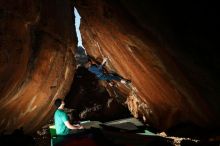 Bouldering in Hueco Tanks on 12/24/2018 with Blue Lizard Climbing and Yoga

Filename: SRM_20181224_1544100.jpg
Aperture: f/8.0
Shutter Speed: 1/250
Body: Canon EOS-1D Mark II
Lens: Canon EF 16-35mm f/2.8 L