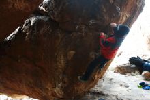 Bouldering in Hueco Tanks on 01/02/2019 with Blue Lizard Climbing and Yoga

Filename: SRM_20190102_1559250.jpg
Aperture: f/4.5
Shutter Speed: 1/250
Body: Canon EOS-1D Mark II
Lens: Canon EF 16-35mm f/2.8 L