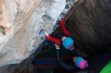 Bouldering in Hueco Tanks on 01/01/2019 with Blue Lizard Climbing and Yoga

Filename: SRM_20190101_1040490.jpg
Aperture: f/4.0
Shutter Speed: 1/200
Body: Canon EOS-1D Mark II
Lens: Canon EF 16-35mm f/2.8 L