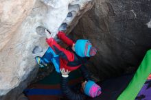 Bouldering in Hueco Tanks on 01/01/2019 with Blue Lizard Climbing and Yoga

Filename: SRM_20190101_1040570.jpg
Aperture: f/3.5
Shutter Speed: 1/200
Body: Canon EOS-1D Mark II
Lens: Canon EF 16-35mm f/2.8 L