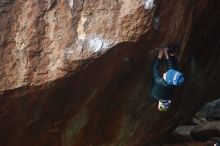 Bouldering in Hueco Tanks on 01/01/2019 with Blue Lizard Climbing and Yoga

Filename: SRM_20190101_1127140.jpg
Aperture: f/2.8
Shutter Speed: 1/250
Body: Canon EOS-1D Mark II
Lens: Canon EF 50mm f/1.8 II