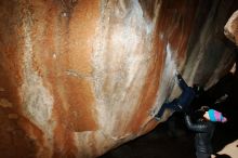 Bouldering in Hueco Tanks on 01/01/2019 with Blue Lizard Climbing and Yoga

Filename: SRM_20190101_1155400.jpg
Aperture: f/9.0
Shutter Speed: 1/250
Body: Canon EOS-1D Mark II
Lens: Canon EF 16-35mm f/2.8 L