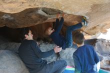 Bouldering in Hueco Tanks on 12/31/2018 with Blue Lizard Climbing and Yoga

Filename: SRM_20181231_1508191.jpg
Aperture: f/4.0
Shutter Speed: 1/160
Body: Canon EOS-1D Mark II
Lens: Canon EF 50mm f/1.8 II