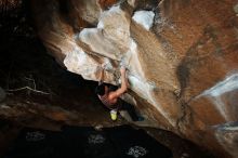 Bouldering in Hueco Tanks on 01/13/2019 with Blue Lizard Climbing and Yoga

Filename: SRM_20190113_1727390.jpg
Aperture: f/7.1
Shutter Speed: 1/250
Body: Canon EOS-1D Mark II
Lens: Canon EF 16-35mm f/2.8 L