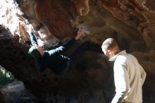 Bouldering in Hueco Tanks on 01/18/2019 with Blue Lizard Climbing and Yoga

Filename: SRM_20190118_1310130.jpg
Aperture: f/2.8
Shutter Speed: 1/500
Body: Canon EOS-1D Mark II
Lens: Canon EF 50mm f/1.8 II