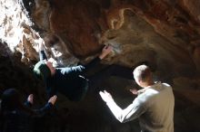 Bouldering in Hueco Tanks on 01/18/2019 with Blue Lizard Climbing and Yoga

Filename: SRM_20190118_1310190.jpg
Aperture: f/2.8
Shutter Speed: 1/640
Body: Canon EOS-1D Mark II
Lens: Canon EF 50mm f/1.8 II