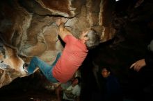 Bouldering in Hueco Tanks on 01/18/2019 with Blue Lizard Climbing and Yoga

Filename: SRM_20190118_1430260.jpg
Aperture: f/8.0
Shutter Speed: 1/250
Body: Canon EOS-1D Mark II
Lens: Canon EF 16-35mm f/2.8 L