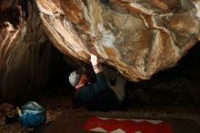 Bouldering in Hueco Tanks on 01/18/2019 with Blue Lizard Climbing and Yoga

Filename: SRM_20190118_1507590.jpg
Aperture: f/8.0
Shutter Speed: 1/250
Body: Canon EOS-1D Mark II
Lens: Canon EF 16-35mm f/2.8 L