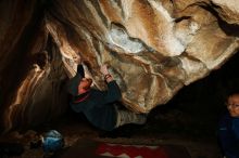 Bouldering in Hueco Tanks on 01/18/2019 with Blue Lizard Climbing and Yoga

Filename: SRM_20190118_1508200.jpg
Aperture: f/8.0
Shutter Speed: 1/250
Body: Canon EOS-1D Mark II
Lens: Canon EF 16-35mm f/2.8 L