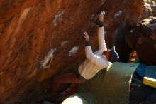 Bouldering in Hueco Tanks on 01/19/2019 with Blue Lizard Climbing and Yoga

Filename: SRM_20190119_1809300.jpg
Aperture: f/3.2
Shutter Speed: 1/250
Body: Canon EOS-1D Mark II
Lens: Canon EF 50mm f/1.8 II