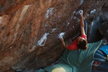 Bouldering in Hueco Tanks on 01/19/2019 with Blue Lizard Climbing and Yoga

Filename: SRM_20190119_1811100.jpg
Aperture: f/2.8
Shutter Speed: 1/250
Body: Canon EOS-1D Mark II
Lens: Canon EF 50mm f/1.8 II