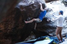 Bouldering in Hueco Tanks on 01/20/2019 with Blue Lizard Climbing and Yoga

Filename: SRM_20190120_1315540.jpg
Aperture: f/3.2
Shutter Speed: 1/200
Body: Canon EOS-1D Mark II
Lens: Canon EF 50mm f/1.8 II