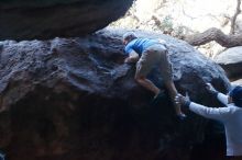 Bouldering in Hueco Tanks on 01/20/2019 with Blue Lizard Climbing and Yoga

Filename: SRM_20190120_1316241.jpg
Aperture: f/8.0
Shutter Speed: 1/200
Body: Canon EOS-1D Mark II
Lens: Canon EF 50mm f/1.8 II