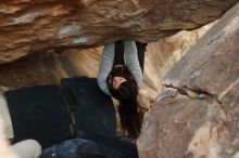 Bouldering in Hueco Tanks on 01/21/2019 with Blue Lizard Climbing and Yoga

Filename: SRM_20190121_1347111.jpg
Aperture: f/4.0
Shutter Speed: 1/250
Body: Canon EOS-1D Mark II
Lens: Canon EF 50mm f/1.8 II