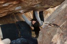 Bouldering in Hueco Tanks on 01/21/2019 with Blue Lizard Climbing and Yoga

Filename: SRM_20190121_1347120.jpg
Aperture: f/4.0
Shutter Speed: 1/250
Body: Canon EOS-1D Mark II
Lens: Canon EF 50mm f/1.8 II