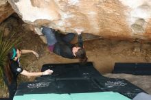 Bouldering in Hueco Tanks on 02/03/2019 with Blue Lizard Climbing and Yoga

Filename: SRM_20190203_1459470.jpg
Aperture: f/4.0
Shutter Speed: 1/320
Body: Canon EOS-1D Mark II
Lens: Canon EF 50mm f/1.8 II