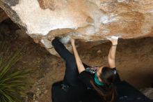 Bouldering in Hueco Tanks on 02/03/2019 with Blue Lizard Climbing and Yoga

Filename: SRM_20190203_1502310.jpg
Aperture: f/4.0
Shutter Speed: 1/500
Body: Canon EOS-1D Mark II
Lens: Canon EF 50mm f/1.8 II