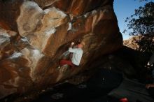 Bouldering in Hueco Tanks on 02/17/2019 with Blue Lizard Climbing and Yoga

Filename: SRM_20190217_1519580.jpg
Aperture: f/8.0
Shutter Speed: 1/250
Body: Canon EOS-1D Mark II
Lens: Canon EF 16-35mm f/2.8 L