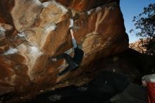 Bouldering in Hueco Tanks on 02/17/2019 with Blue Lizard Climbing and Yoga

Filename: SRM_20190217_1525400.jpg
Aperture: f/8.0
Shutter Speed: 1/250
Body: Canon EOS-1D Mark II
Lens: Canon EF 16-35mm f/2.8 L