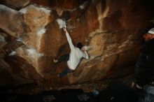 Bouldering in Hueco Tanks on 02/17/2019 with Blue Lizard Climbing and Yoga

Filename: SRM_20190217_1534400.jpg
Aperture: f/8.0
Shutter Speed: 1/250
Body: Canon EOS-1D Mark II
Lens: Canon EF 16-35mm f/2.8 L