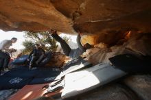 Bouldering in Hueco Tanks on 02/17/2019 with Blue Lizard Climbing and Yoga

Filename: SRM_20190217_1725420.jpg
Aperture: f/4.0
Shutter Speed: 1/320
Body: Canon EOS-1D Mark II
Lens: Canon EF 16-35mm f/2.8 L