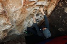 Bouldering in Hueco Tanks on 03/01/2019 with Blue Lizard Climbing and Yoga

Filename: SRM_20190301_1113340.jpg
Aperture: f/5.0
Shutter Speed: 1/320
Body: Canon EOS-1D Mark II
Lens: Canon EF 16-35mm f/2.8 L