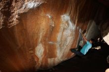 Bouldering in Hueco Tanks on 03/01/2019 with Blue Lizard Climbing and Yoga

Filename: SRM_20190301_1300230.jpg
Aperture: f/8.0
Shutter Speed: 1/250
Body: Canon EOS-1D Mark II
Lens: Canon EF 16-35mm f/2.8 L