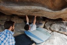 Bouldering in Hueco Tanks on 03/02/2019 with Blue Lizard Climbing and Yoga

Filename: SRM_20190302_1028420.jpg
Aperture: f/5.6
Shutter Speed: 1/400
Body: Canon EOS-1D Mark II
Lens: Canon EF 16-35mm f/2.8 L