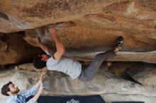 Bouldering in Hueco Tanks on 03/02/2019 with Blue Lizard Climbing and Yoga

Filename: SRM_20190302_1029050.jpg
Aperture: f/5.6
Shutter Speed: 1/320
Body: Canon EOS-1D Mark II
Lens: Canon EF 16-35mm f/2.8 L