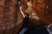 Bouldering in Hueco Tanks on 03/02/2019 with Blue Lizard Climbing and Yoga

Filename: SRM_20190302_1550010.jpg
Aperture: f/5.6
Shutter Speed: 1/250
Body: Canon EOS-1D Mark II
Lens: Canon EF 16-35mm f/2.8 L