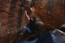 Bouldering in Hueco Tanks on 03/02/2019 with Blue Lizard Climbing and Yoga

Filename: SRM_20190302_1603160.jpg
Aperture: f/5.6
Shutter Speed: 1/250
Body: Canon EOS-1D Mark II
Lens: Canon EF 16-35mm f/2.8 L