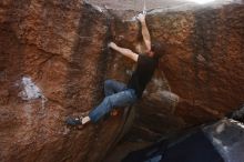 Bouldering in Hueco Tanks on 03/02/2019 with Blue Lizard Climbing and Yoga

Filename: SRM_20190302_1604120.jpg
Aperture: f/5.6
Shutter Speed: 1/250
Body: Canon EOS-1D Mark II
Lens: Canon EF 16-35mm f/2.8 L