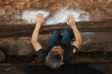 Bouldering in Hueco Tanks on 03/03/2019 with Blue Lizard Climbing and Yoga

Filename: SRM_20190303_1354150.jpg
Aperture: f/2.8
Shutter Speed: 1/250
Body: Canon EOS-1D Mark II
Lens: Canon EF 50mm f/1.8 II