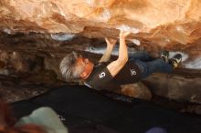 Bouldering in Hueco Tanks on 03/03/2019 with Blue Lizard Climbing and Yoga

Filename: SRM_20190303_1410340.jpg
Aperture: f/2.8
Shutter Speed: 1/250
Body: Canon EOS-1D Mark II
Lens: Canon EF 50mm f/1.8 II