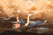 Bouldering in Hueco Tanks on 03/03/2019 with Blue Lizard Climbing and Yoga

Filename: SRM_20190303_1410460.jpg
Aperture: f/2.8
Shutter Speed: 1/250
Body: Canon EOS-1D Mark II
Lens: Canon EF 50mm f/1.8 II