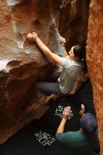 Bouldering in Hueco Tanks on 03/08/2019 with Blue Lizard Climbing and Yoga

Filename: SRM_20190308_1654100.jpg
Aperture: f/2.5
Shutter Speed: 1/80
Body: Canon EOS-1D Mark II
Lens: Canon EF 50mm f/1.8 II